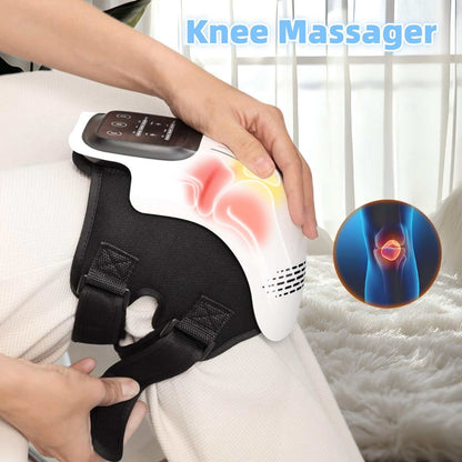 Intelligent home use electric kneading knee massager with heating and vibration for pain relief